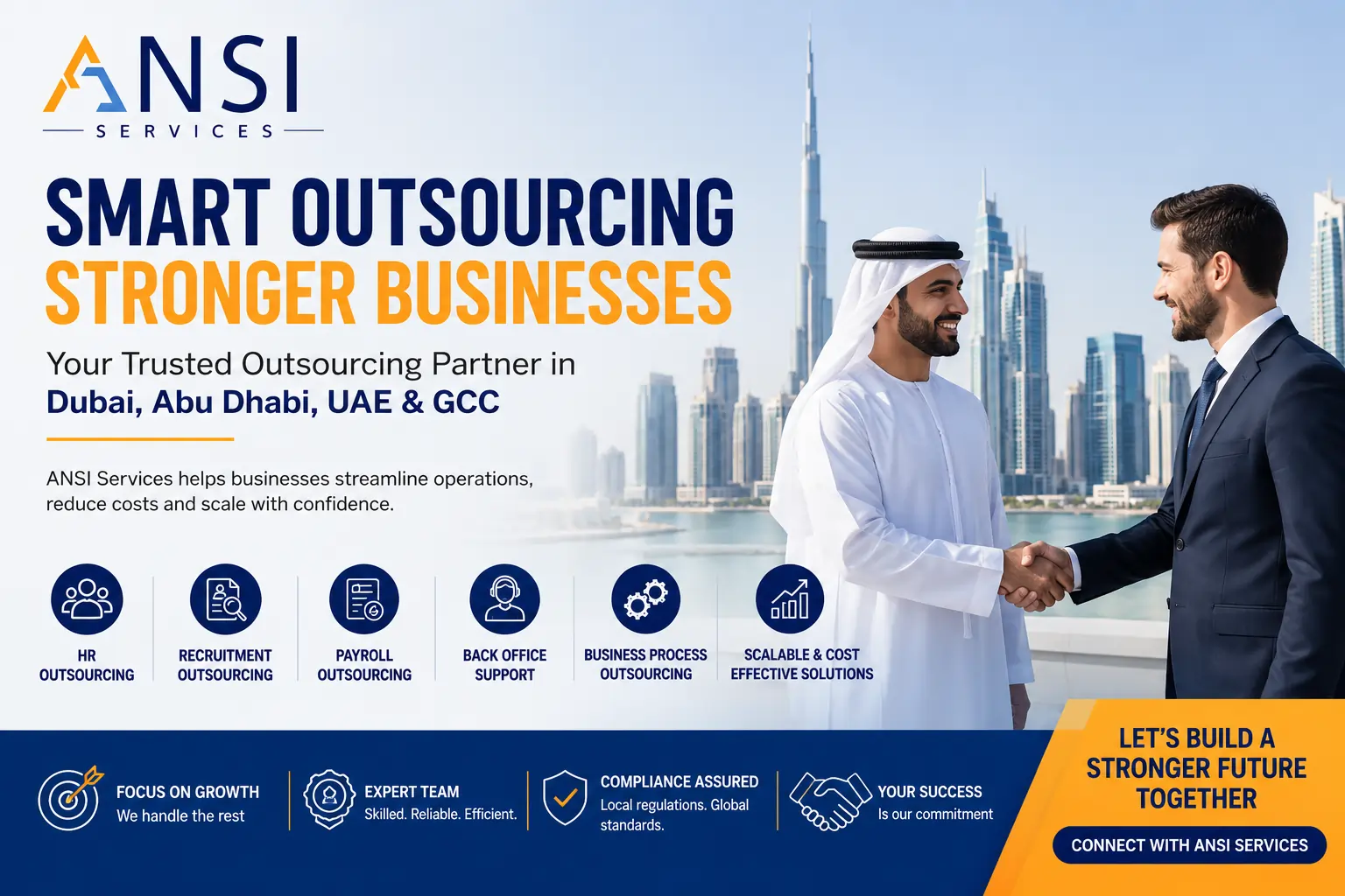 Outsourcing Company in Dubai, Abu Dhabi and GCC for Business Support